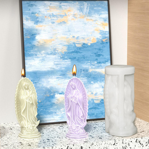 Moldes Para Velas Virgen María Molde De Silicona Para Manual