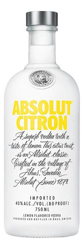 Vodka Absolut Citron 750ml