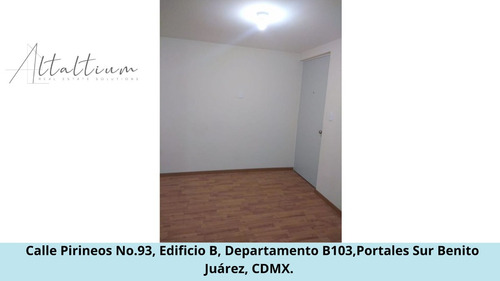 Se Vende Casa En Calle Pirineos No.93, Edificio B, Departamento B103,portales Sur Benito Juárez, Cdmx. Pds31-di