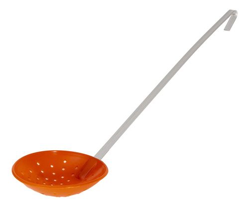 Cuchara Ligera De La Pesca Del Rojo Anaranjado De Plata