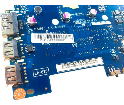 Placa-mãe Notebook Lenovo G475 La-6755p Amd C-50 Cor Azul