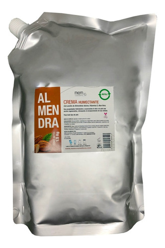 Imagen 1 de 1 de Crema Con Aceite De Almendras Dulces 1.5kg Eco-refill Cf&v