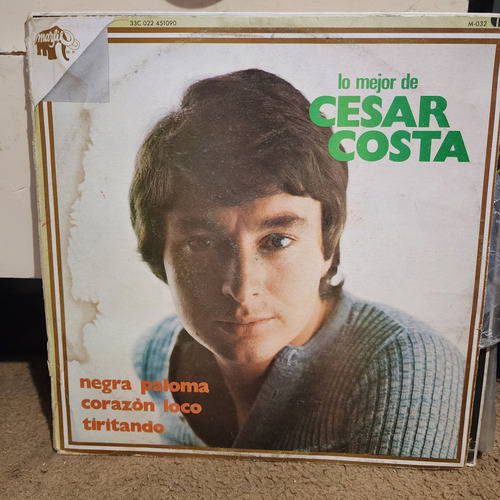 Disco Lp Cesar Costa-lo Mejor De Cesar