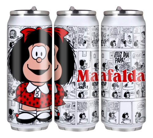 Termo Tipo Lata Mafalda 500 Ml