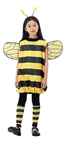 Disfraz De Abeja Con Alas Y Sombrero Para Niños En Halloween