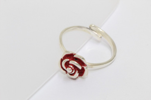 Hermoso Anillo Plata 925 Ajustable A320 Regala Una Rosa Roja