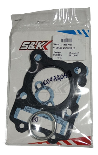 Kit Medio Empaques Gixxer150 Modelo Carburada        