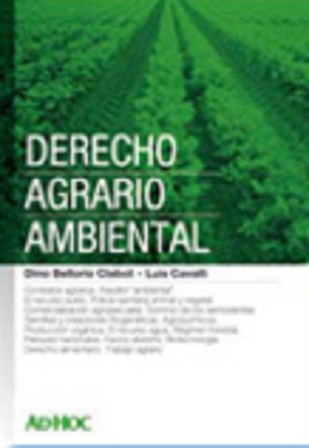 Derecho Agrario Ambiental Bellorio Clabot