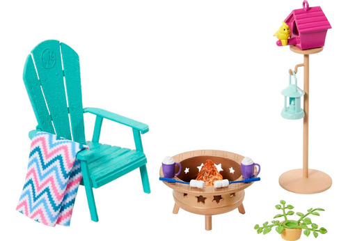 Muebles y accesorios Barbie Silla de patio trasero Hjv33 Mattel