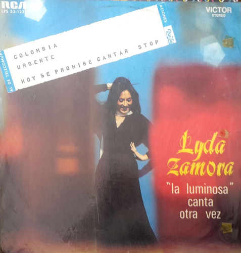 Lp Vinilo Lyda Zamora La Luminosa Canta Otra Vez 1974