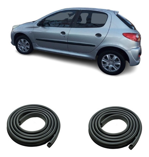 Peugeot 207 5p. Burletes De Puertas Delanteras Walrod306