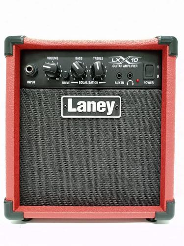 Amplificador Laney Lx10 Guitarra 10watts Rojo