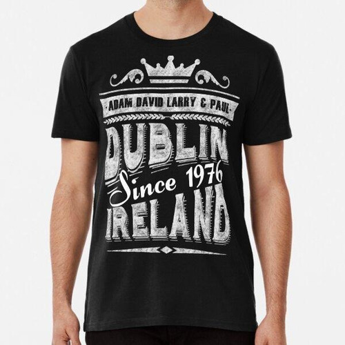 Remera U2 Dublin Irlanda Vintage Blanco Algodon Premium