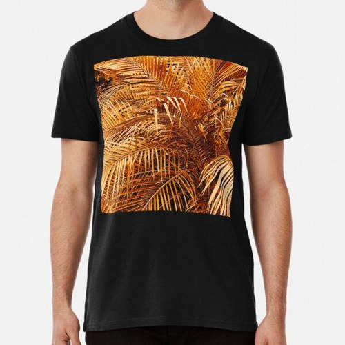 Remera Hojas De Palmera De Fantasía Naranja Con Elegancia De