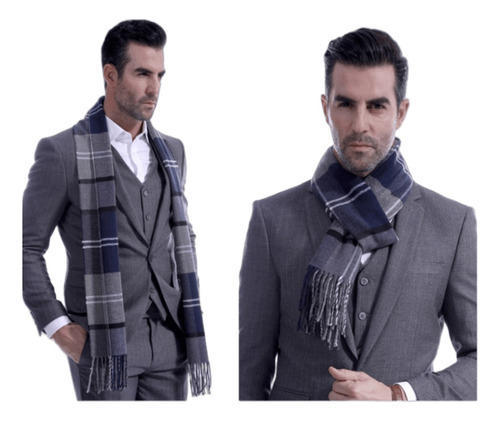 3 Colore Bufanda Talla 190cm Bufanda Cachemira Sintética Gris Y Burdeos Lana Artificial Única