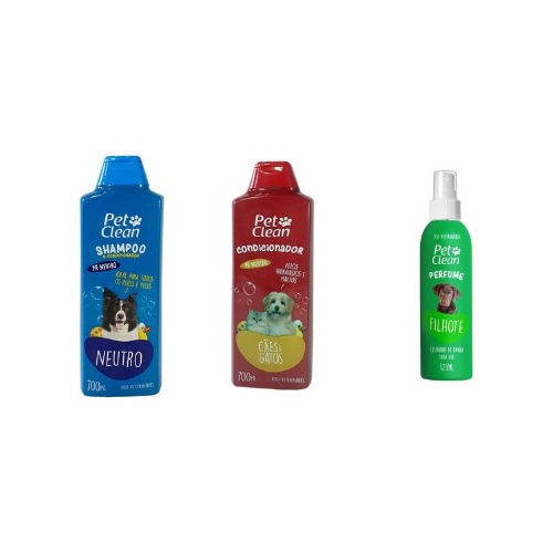 Kit  Para Pets: Shampoo, Condicionador E Máscara 400g  