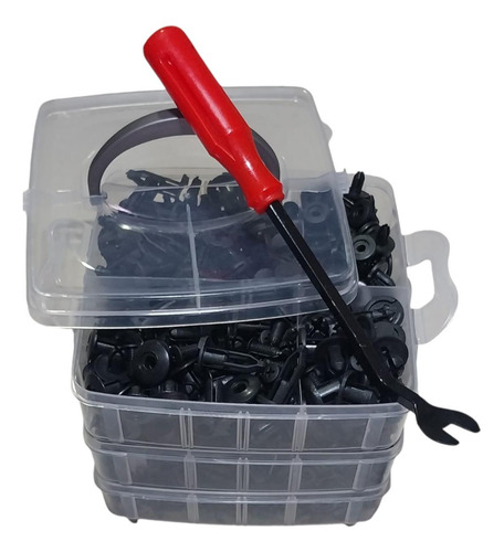 Pinza Saca Seguros Tapiceria Automotor+630pc Clips Plasticos