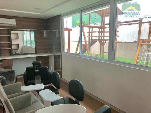 Imagem 11 de 15 de Apartamento Novo Beiramar Para Locação - Praia Do Cabo Branco - João Pessoa - Pb - Ap1306