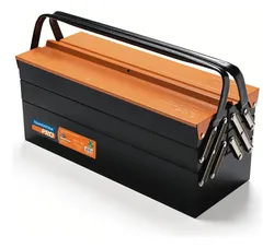 Comprar Caixa de ferramentas Tramontina 44952000 de metal 205mm x 530mm x 240mm laranja e preta no Mercado Livre