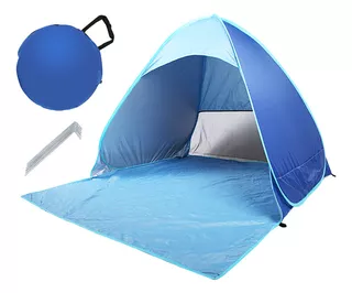 Carpa De Playa Con Protección Uv, Sombrilla Grande Y Portáti