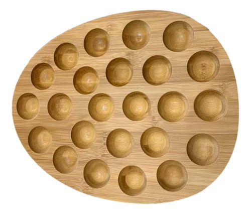 Placa De Huevos De 24 Agujeros, Soporte De Madera Para