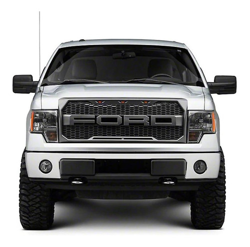 Imagen 5 de 9 de Parrilla Tipo Raptor Ford Lobo F150 2009/2014 Con Led