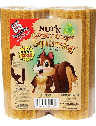 Nut'n Sweet Corn Squirrelog, Recarga De Paquete Individual