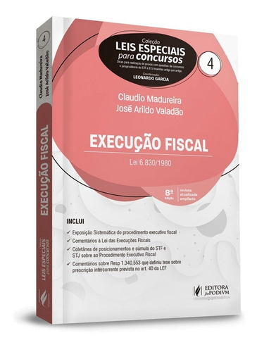 Execução Fiscal Vol.4 Leis Especiais Para Concursos (2020