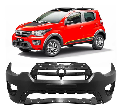 Parachoque Dianteiro Mobi Way Trekking Like 20/24 Preto