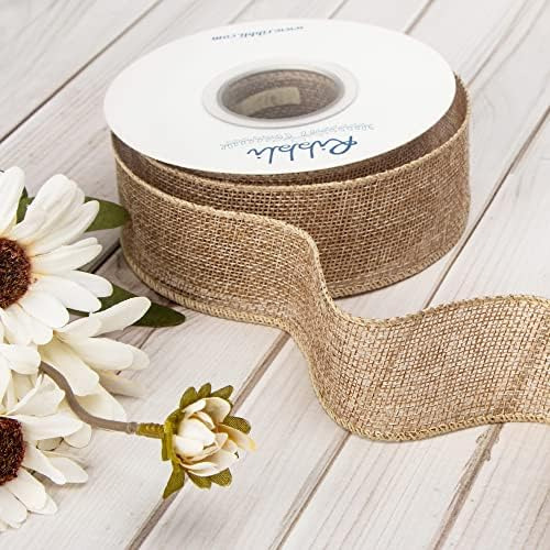 Borde Con Alambre De Arpillera Ribbli Pulgadas X 10 Yardas,