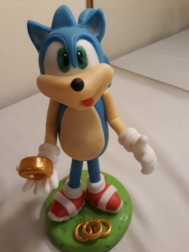 Sonic Adorno En Porcelana Fria