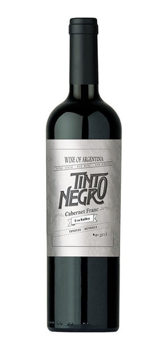 Imagen 1 de 10 de Tinto Negro Uco Valley Cab. Franc. Vino 750ml - Tomate Algo®