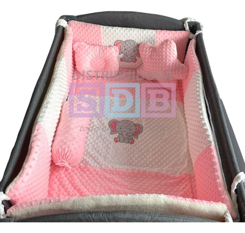 Lencería Corral Cuna Protectores Bumpers Tela Premium 120x65