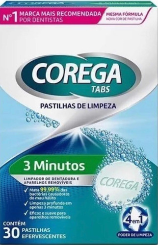 4 Cxs Corega Tabs Com 30 Unids Cada