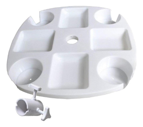 Sombrilla De Playa De Plástico, Bandeja Para Mesa, Soporte