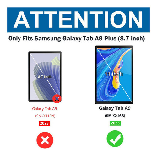 Funda Con Teclado Ratón For Samsung Galaxy Tab A9 Plus 2023