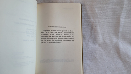 Imagen 8 de 9 de Cartas A Un Amigo Aleman Albert Camus Tusquets Marginales