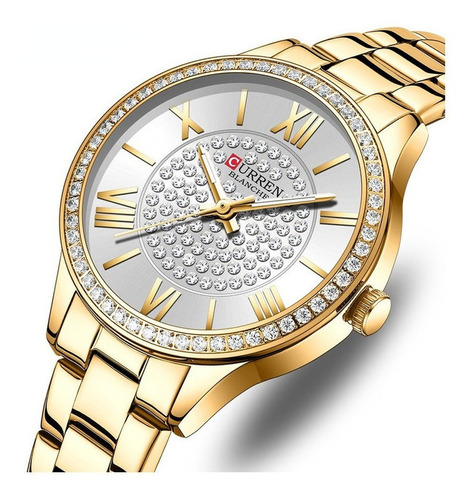 Relojes Elegantes De Cuarzo Con Diamantes Curren Para Mujer