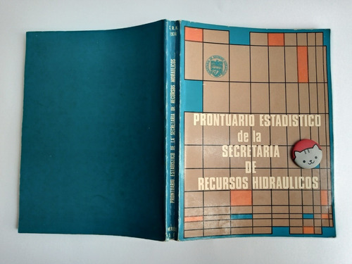 Libro Prontuario Estadístico De Recursos Hidráulicos 143a2 (Usado)