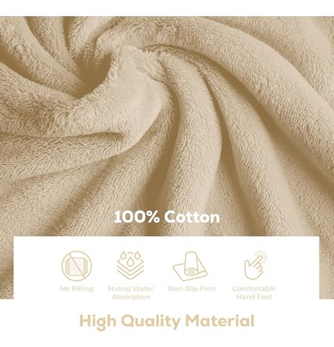 Toalla De Baño Para Piso De Algodón Suave Y Absorbente 112 X