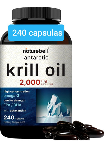 Krill Oil Única 180 Capsulas 4veces +concentrado Dha-epa.