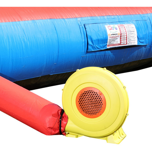 Brinquedo Inflável Guerra De Cotonete Arena 4,8x4,8 C/ Motor Cor Colorido