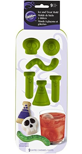 Wilton 5700116 9 Cavity Science Lab Silicone Mold Green