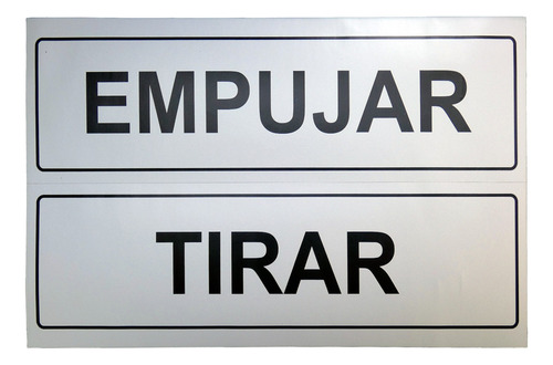 Stickers Empujar Y Tirar - Aviso - Letrero - Señal