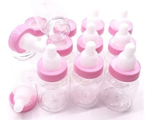 Biberones Recuerdos Baby Shower Bautizos Mamila Color Rosa