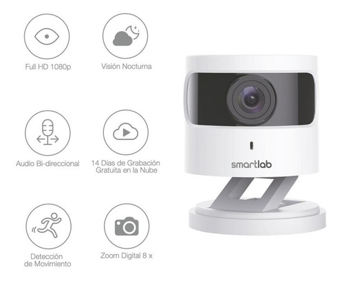 Cámara De Seguridad Wifi Con Visión Nocturna - Smartlab