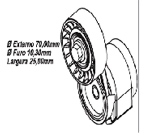 Rolamento Tensor Pk Nytron Corsa 1.0 16v 99/ S/acd/dh (ten.