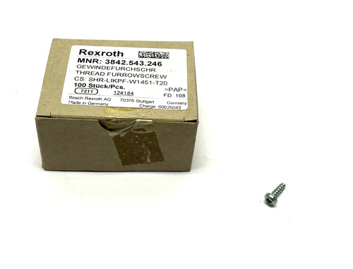 Bosch Rexroth 3842543246 Plastic Cutting Screw Pkg Of 10 Zzz