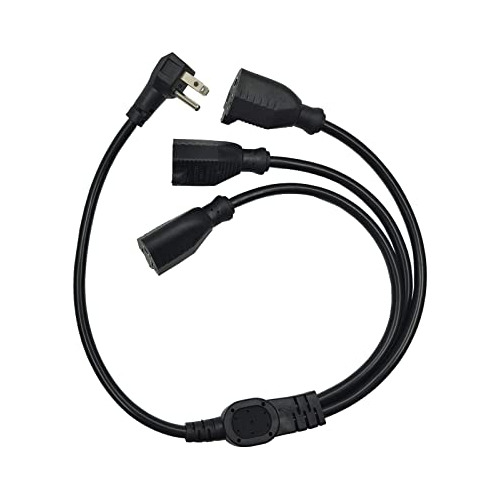 Cable De Alimentación Divisor Y Adaptador De Salida De 3 Vía