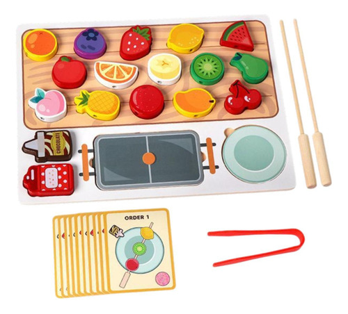 Juego De Juguetes De Cocina De Madera Con Forma De